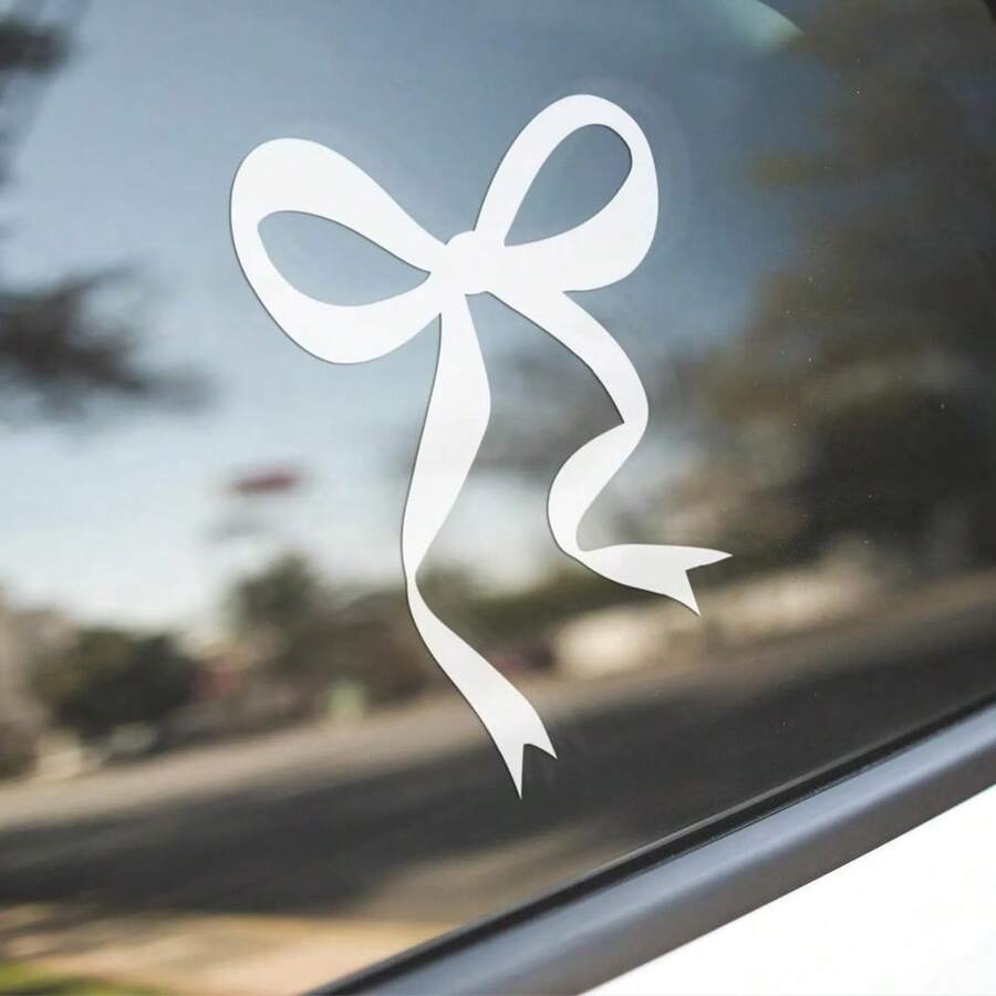 Body Jewelry Stickers - 1 Pc Bow Car Decal, Vinyl