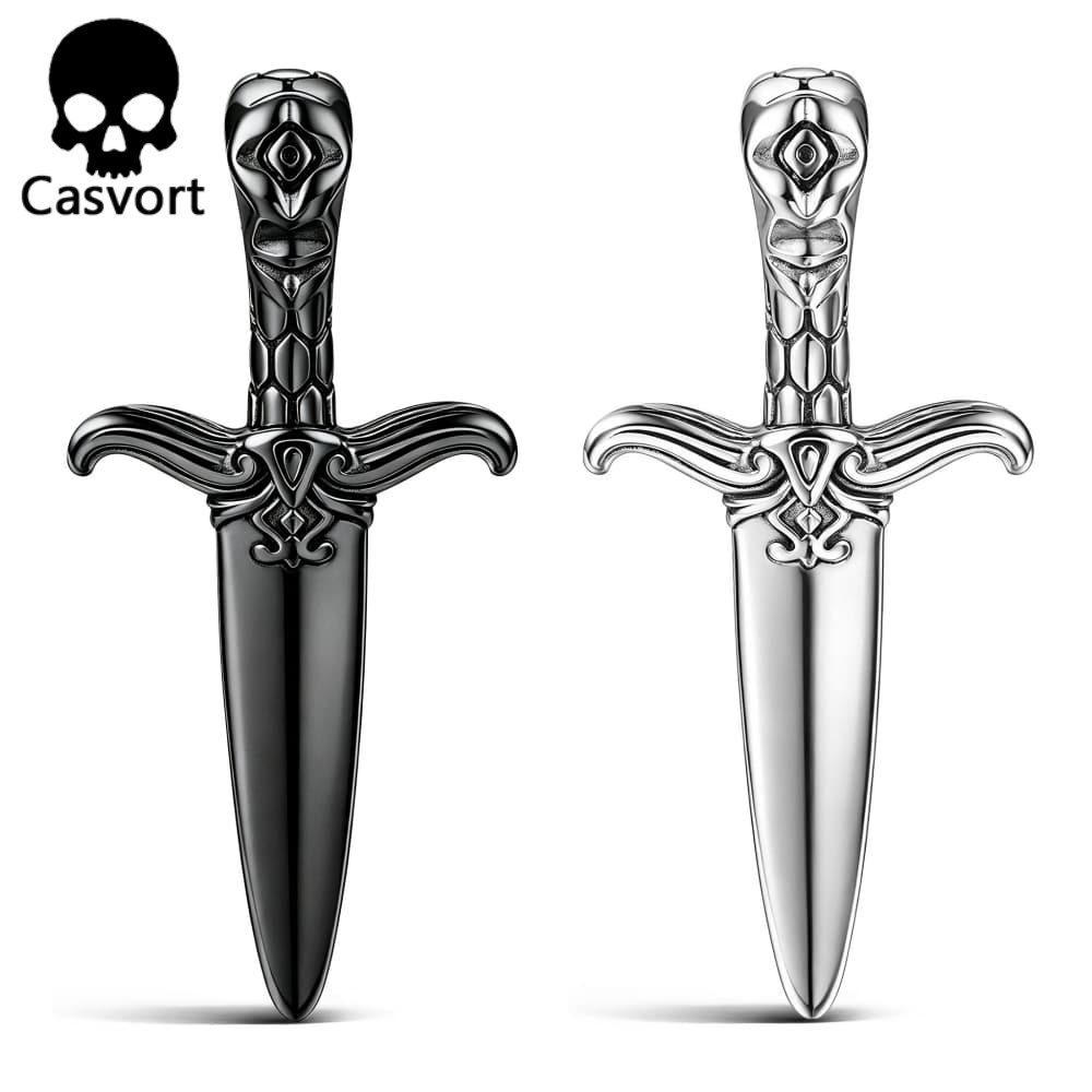 Body Jewelry Hangers - Casvort 2PCS Stainless Steel Knife Sword