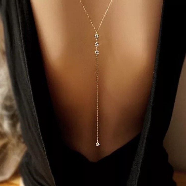 Body Jewelry Chest - New Rhinestone Sexy Women's Back Chain