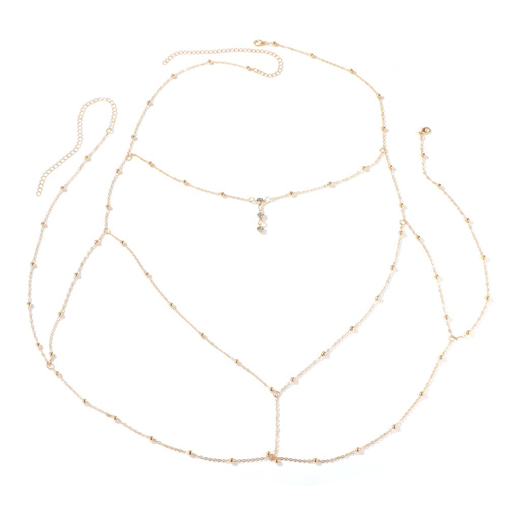 Body Jewelry Chest - Sexy Crystal Chest Chain Harness Stainless