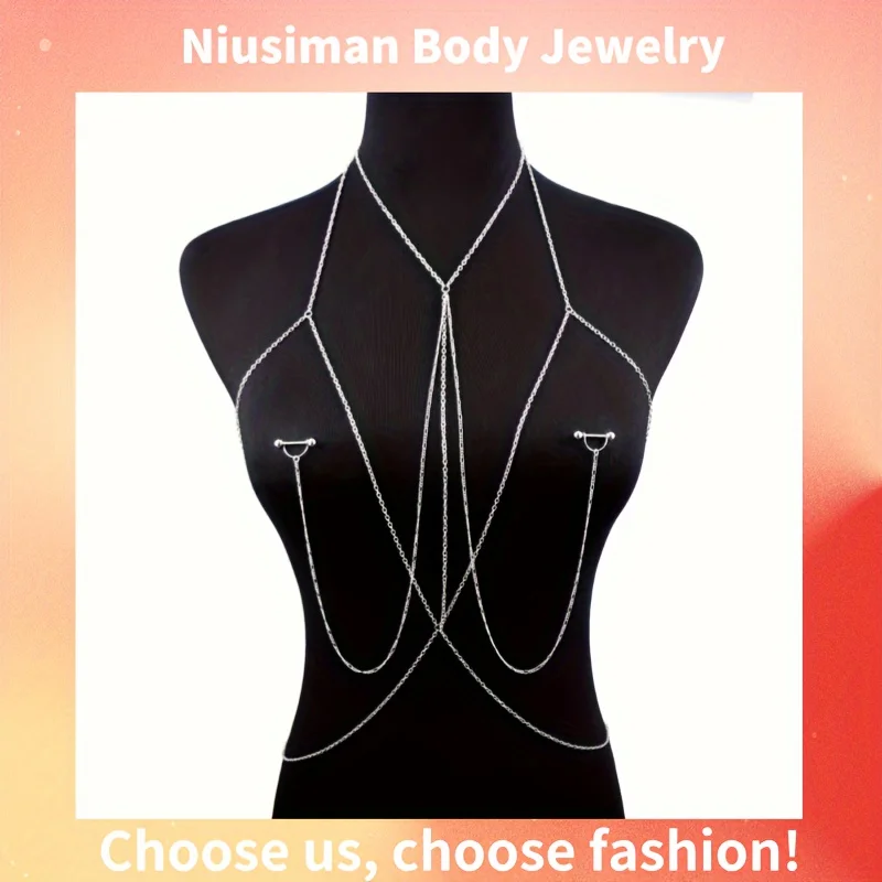 Body Jewelry Chest - 1pc Elegant & Sexy Body Chain