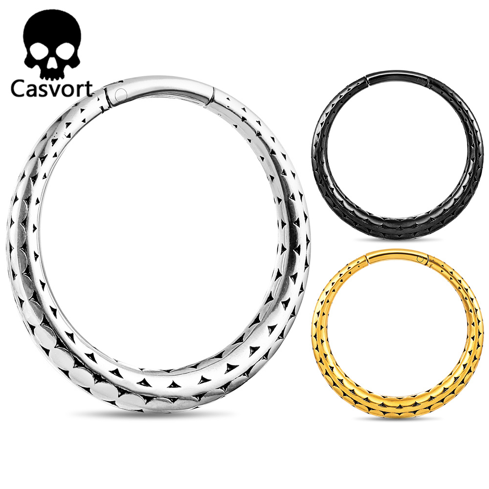 Body Jewelry Hangers - Casvort 2PCS 316 Stainless Steel Round