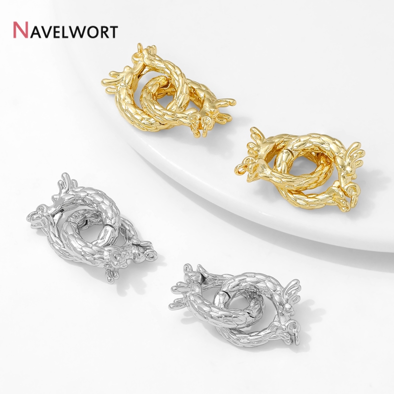 Body Jewelry Diy - 14K Gold Plated Brass Dragon Shaped