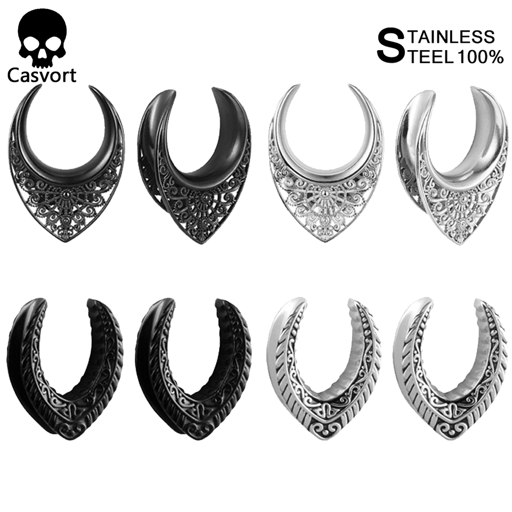 Body Jewelry Hangers - Casvort 2 PCS Vintage Saddle Tunnels