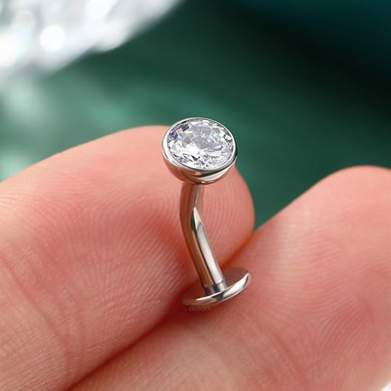 Body Jewelry Types - 14G G23 Titanium Curved Belly Button