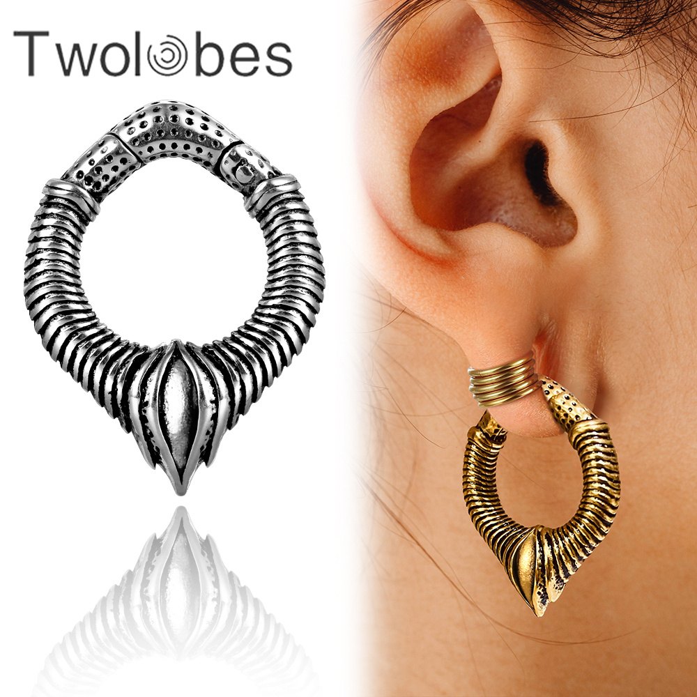 Body Jewelry Hangers - Twolobes 2PCS 316 Stainless Steel Punk