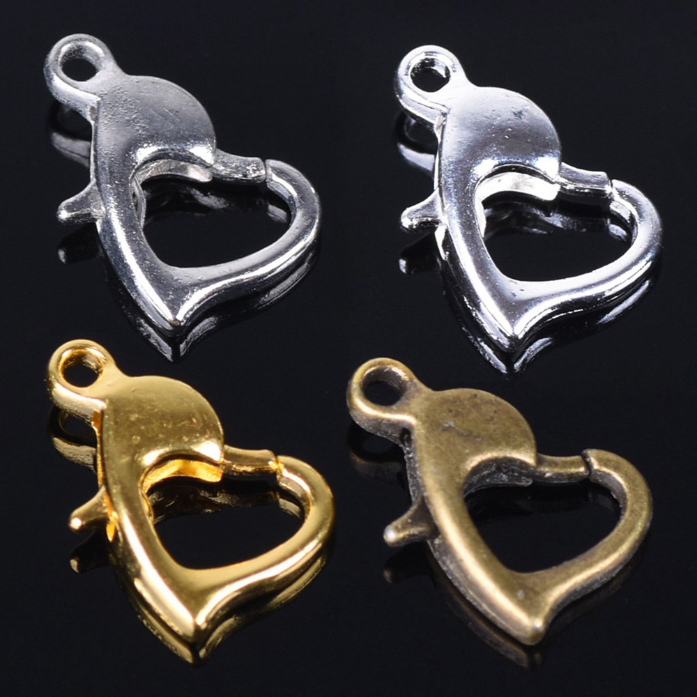Body Jewelry Diy - 30pcs 12x8mm Gold/Silver/Bronze Color Metal Heart