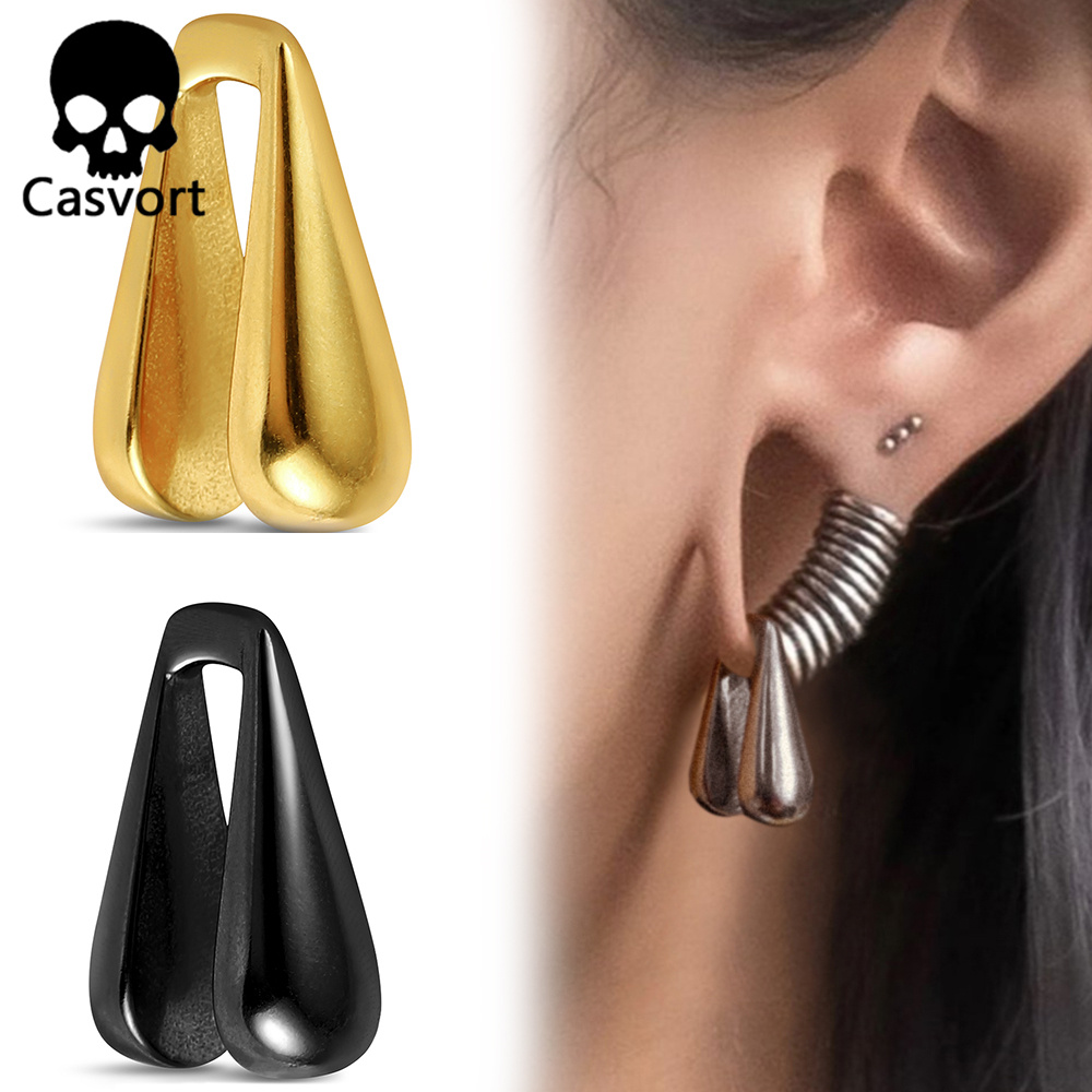 Body Jewelry Hangers - Casvort 2PCS 9mm Water Droplet Ear