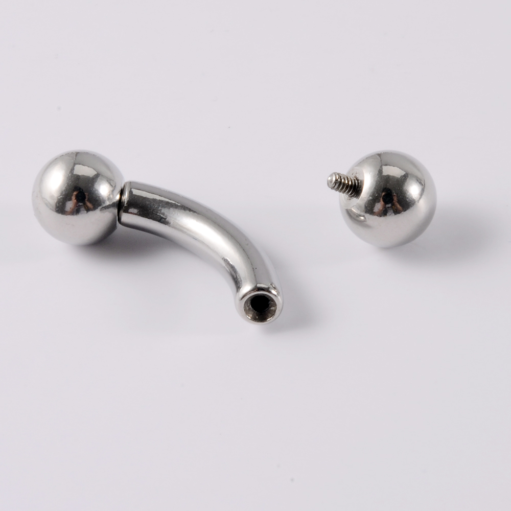 1PC Stainless Steel Straight B - Nipple Bar Curved review and price