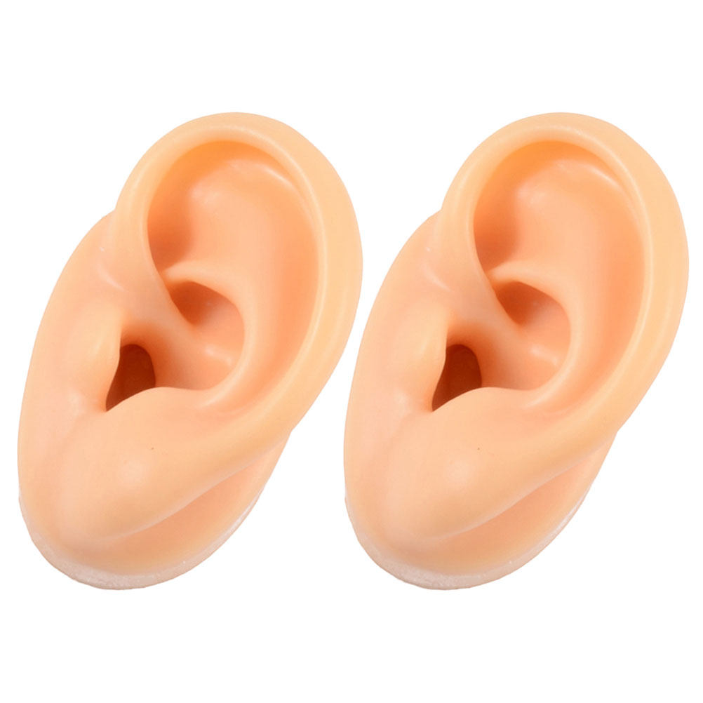 2Pcs Silicone Ear Models Fake  - Body Jewelry Ear Piercing review and price