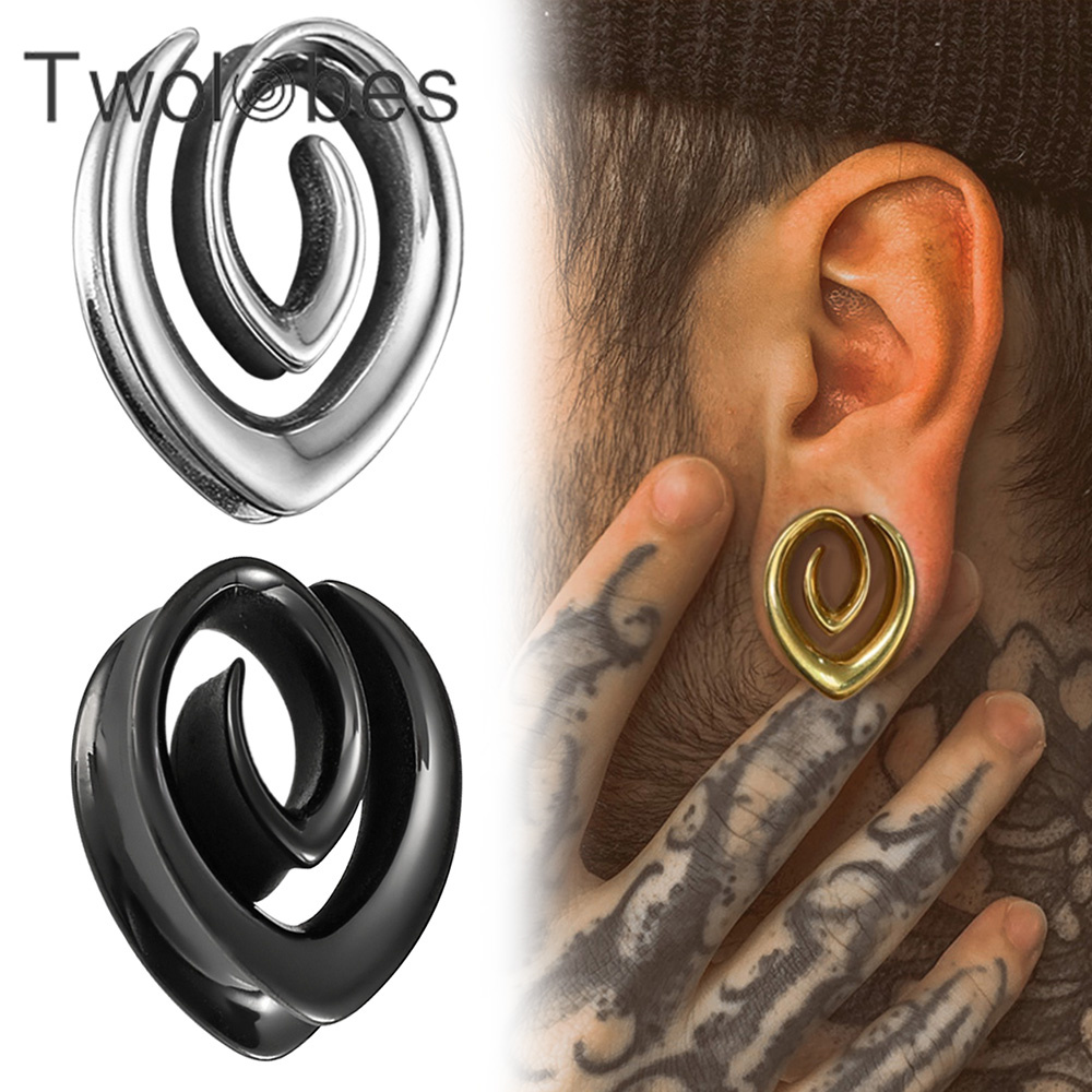 Twolobes 2PCS Spiral Simple Sa - Body Jewelry Hangers review and price