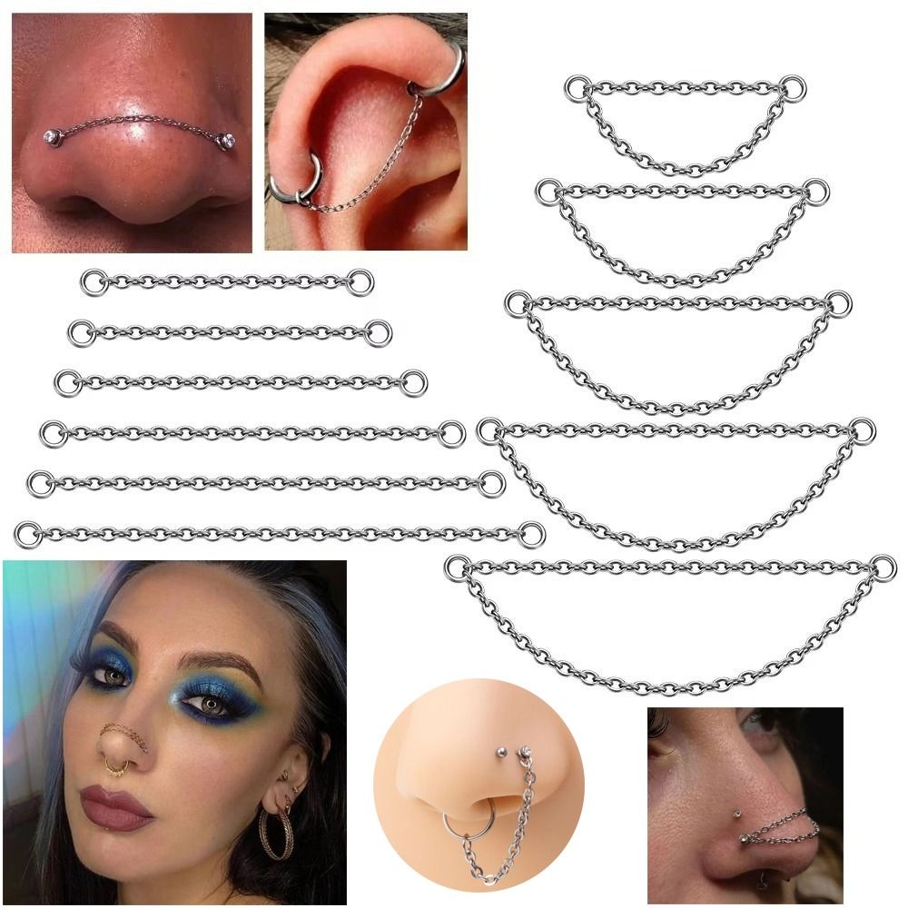 Fashion Titanium Nose Chain Th - Body Jewelry Ear Piercing review and price