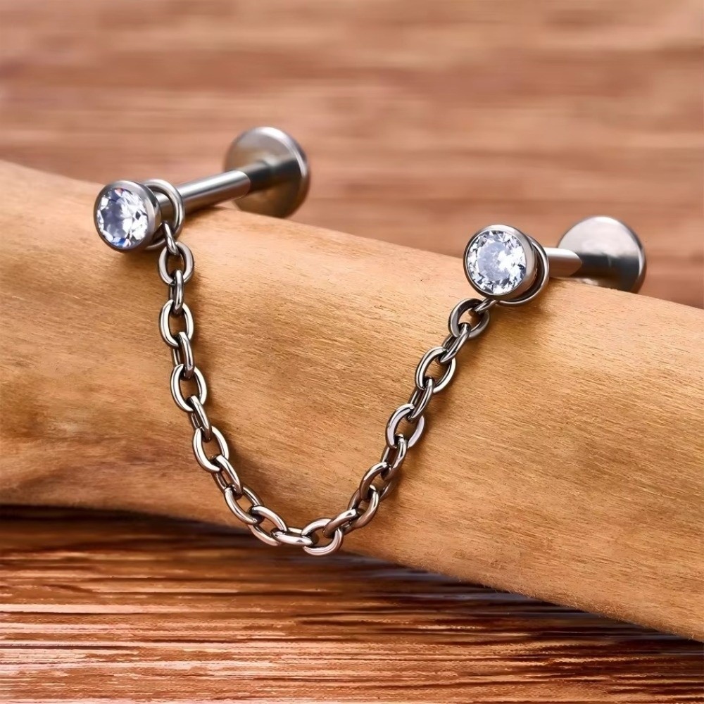 Fashion Titanium Nose Chain Th - Body Jewelry Ear Piercing review and price