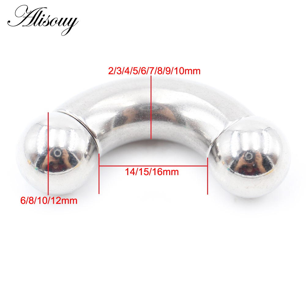 Alisouy 1pc Stainless Steel Bi - Nipple Bar Curved review and price