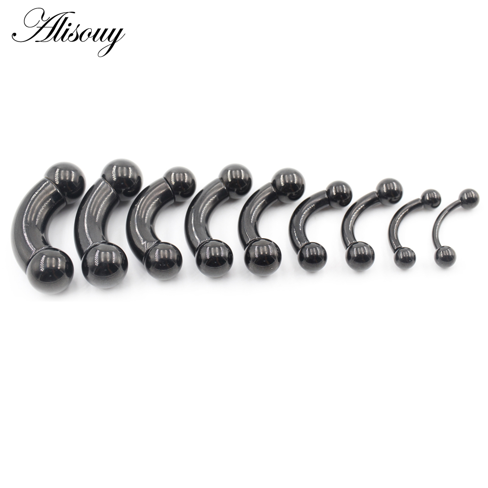 Alisouy 1pc Stainless Steel Bi - Nipple Bar Curved review and price