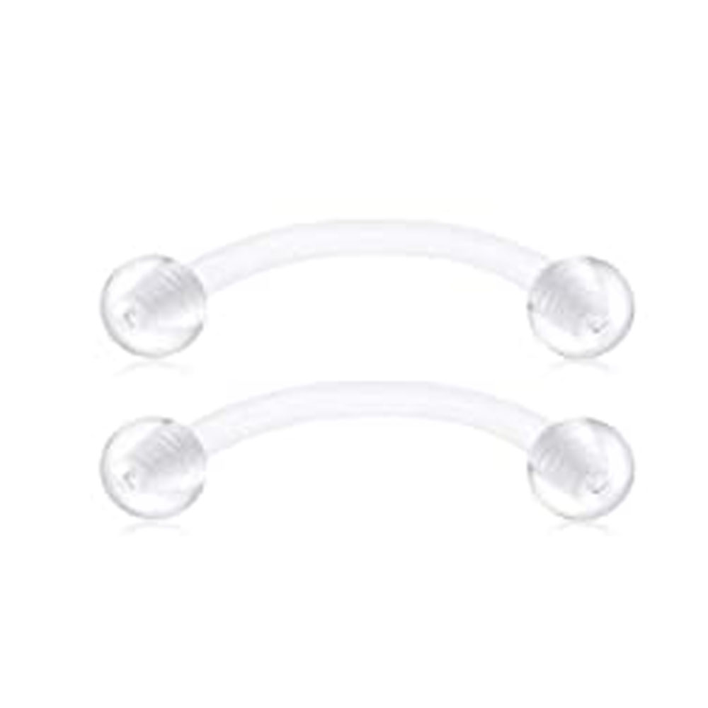 16G Stainless Steel Long Nippl - Nipple Bar Curved review and price