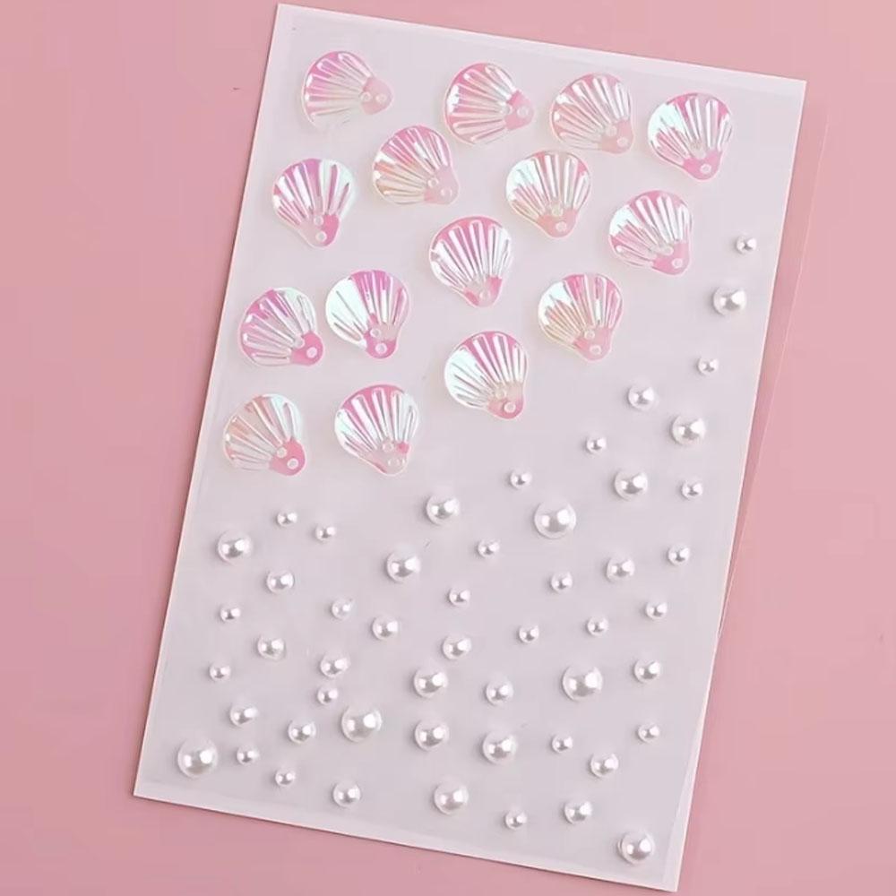 1Sheet Iridescent Shell Mixed  - Body Jewelry Stickers review and price