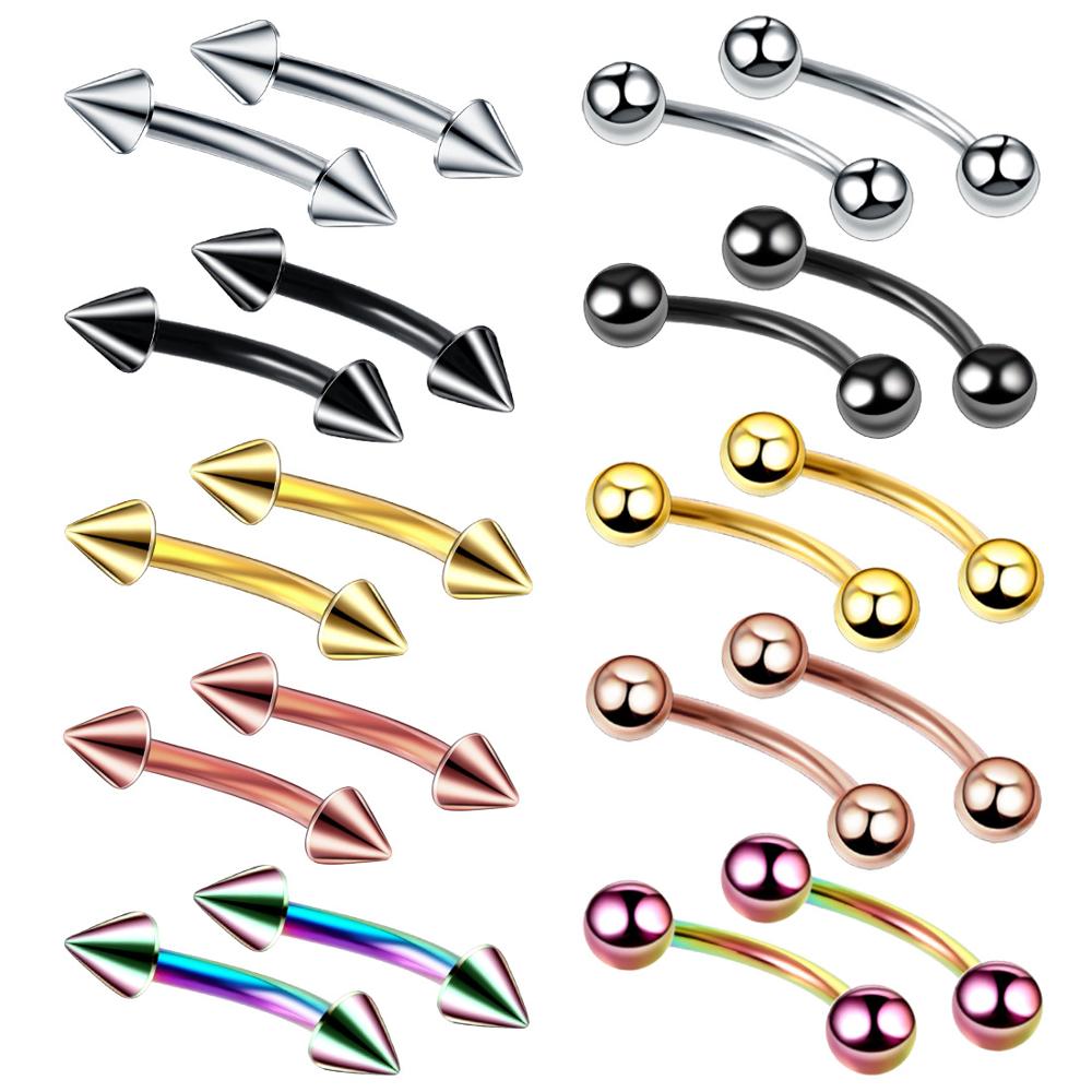 10pc/lot Eyebrow Piercing Curv - Nipple Bar Curved review and price