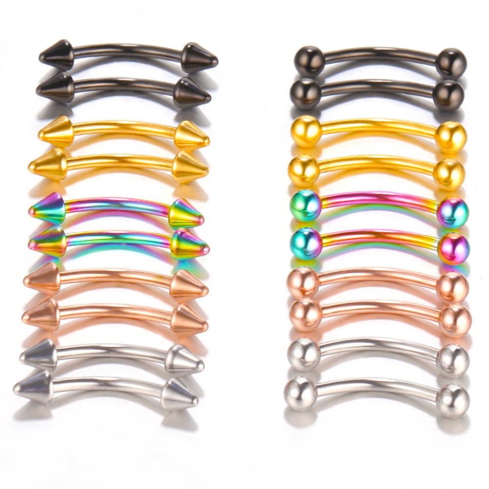 10pc/lot Eyebrow Piercing Curv - Nipple Bar Curved review and price
