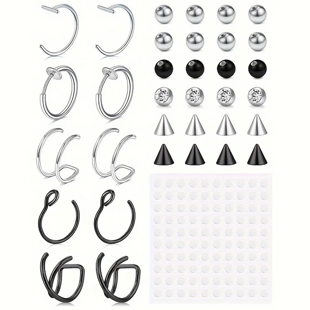 Fake Piercings Fake Lip Ring F - Body Jewelry Ear Piercing review and price