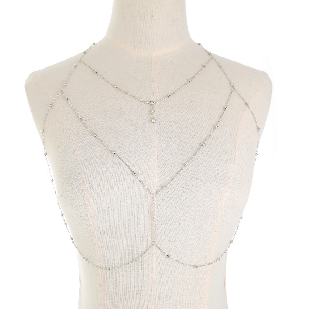 Sexy Crystal Chest Chain Harne - Body Jewelry Chest review and price