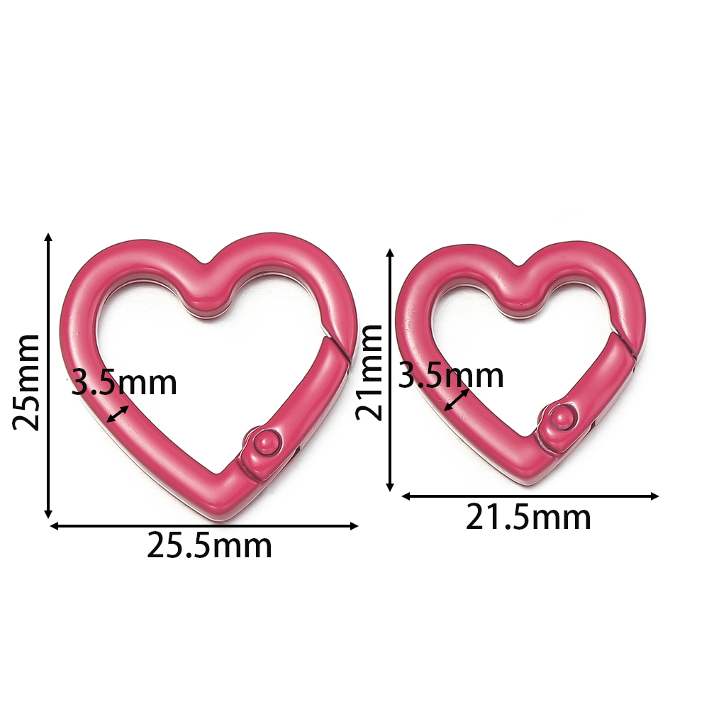 5pcs/lot Heart Spring Clasp Op - Body Jewelry Diy review and price