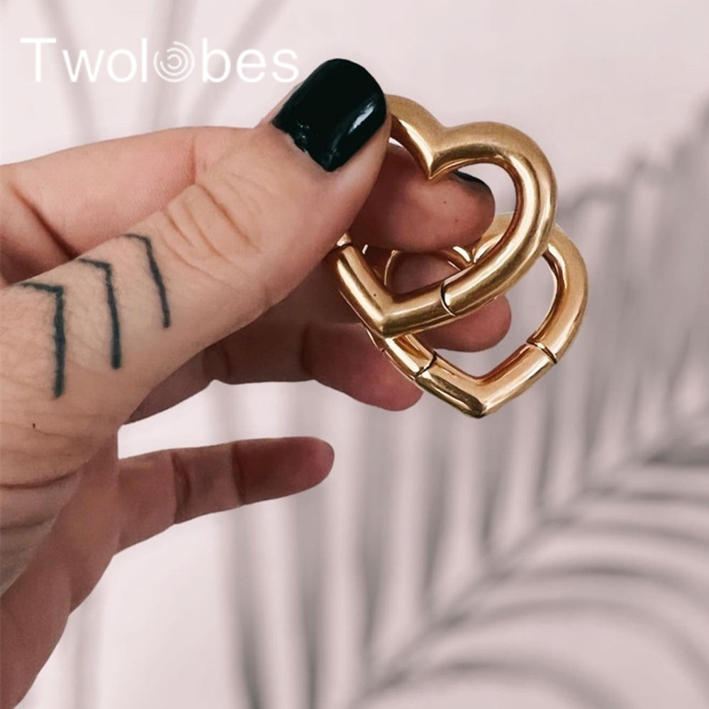 Twolobes 2PCS Heart 316 Stainl - Body Jewelry Hangers review and price