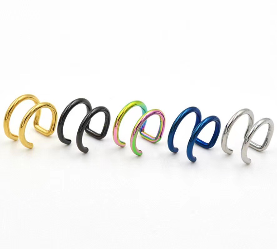 2Pcs 316L Stainless Steel Clip - Body Jewelry Ear Piercing review and price