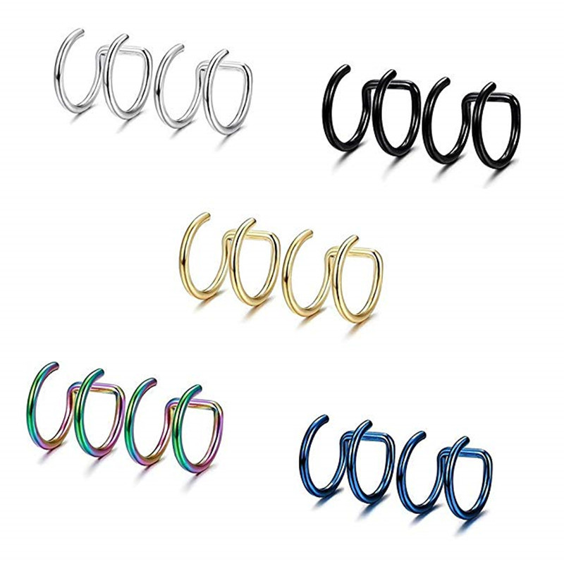2Pcs 316L Stainless Steel Clip - Body Jewelry Ear Piercing review and price