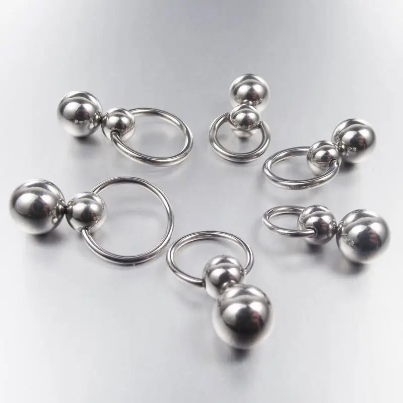 Stainless Steel Double Ball Cu - Nipple Bar Curved review and price
