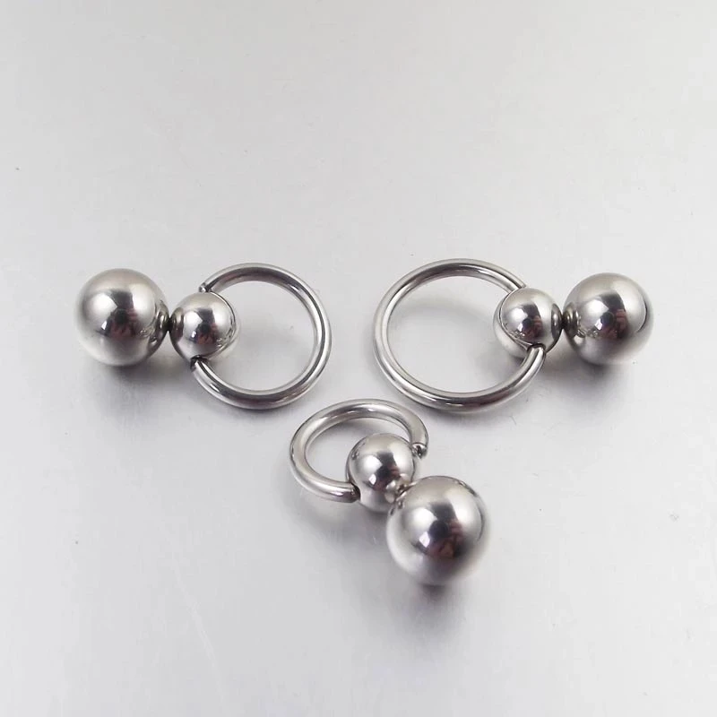 Stainless Steel Double Ball Cu - Nipple Bar Curved review and price