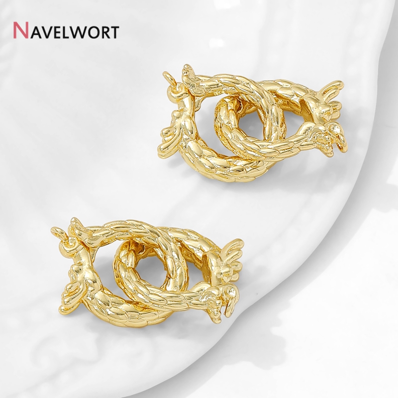 14K Gold Plated Brass Dragon S - Body Jewelry Diy review and price