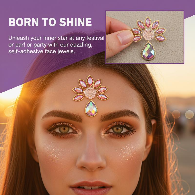 Face Jewel Stickers Iridescent - Body Jewelry Stickers review and price