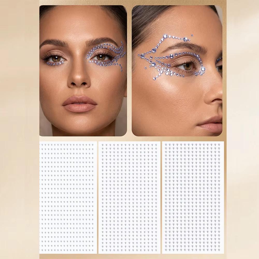 Fake Nose Rings Face Gems Hair - Body Jewelry Stickers review and price