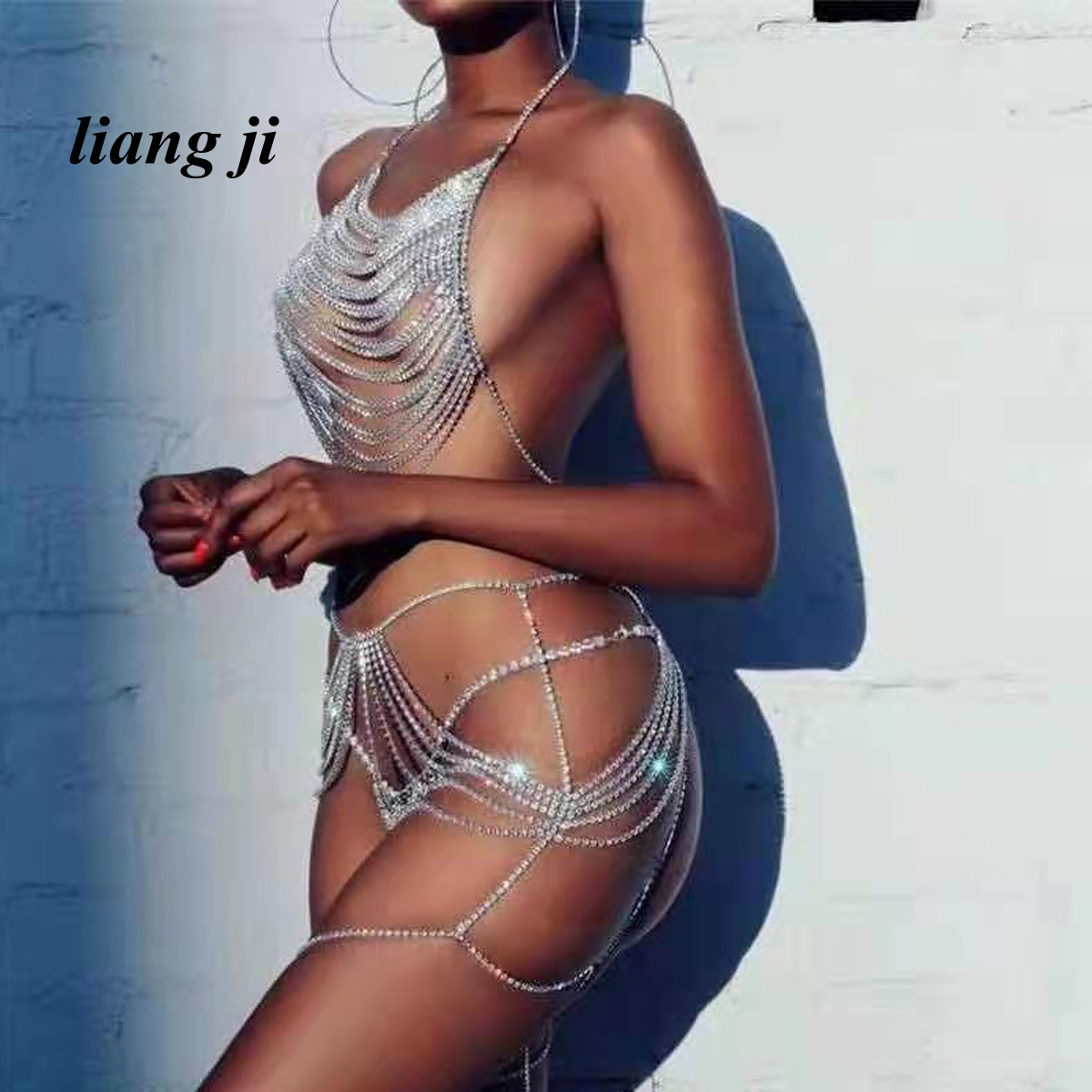 Sexy Body Chain Waist Chain Cr - Body Jewelry Chest review and price