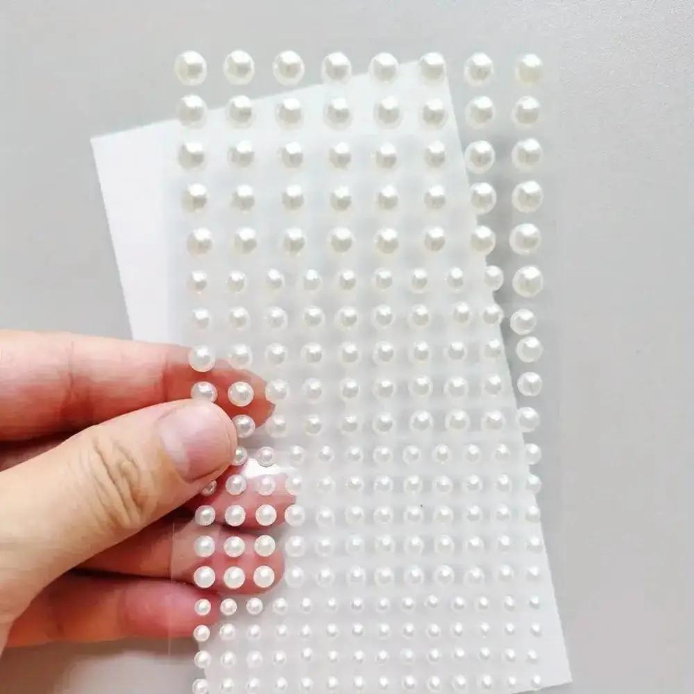 White ABS plastic pearl sticke - Body Jewelry Stickers review and price