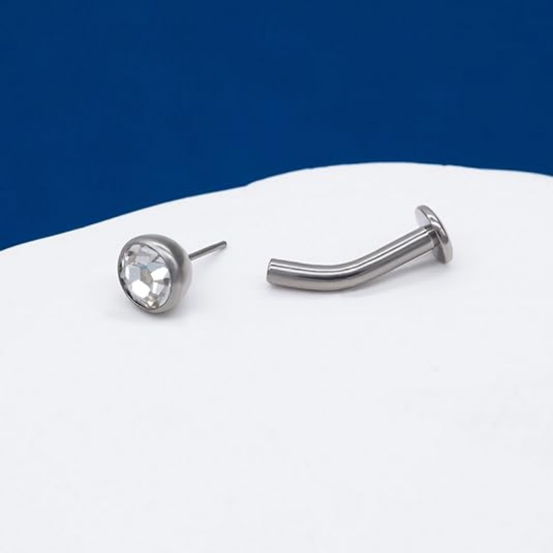 14G G23 Titanium Curved Belly  - Body Jewelry Types review and price