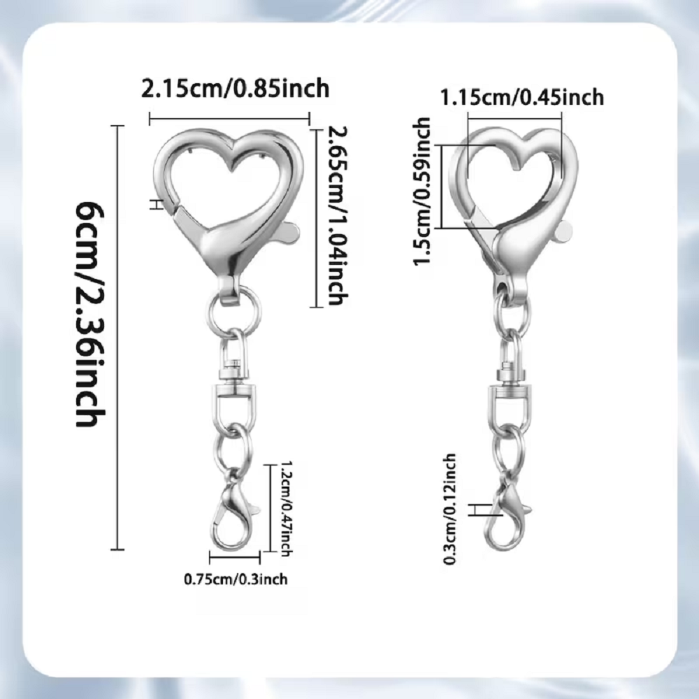 5/15/30Pcs Heart Shaped Swivel - Body Jewelry Diy review and price