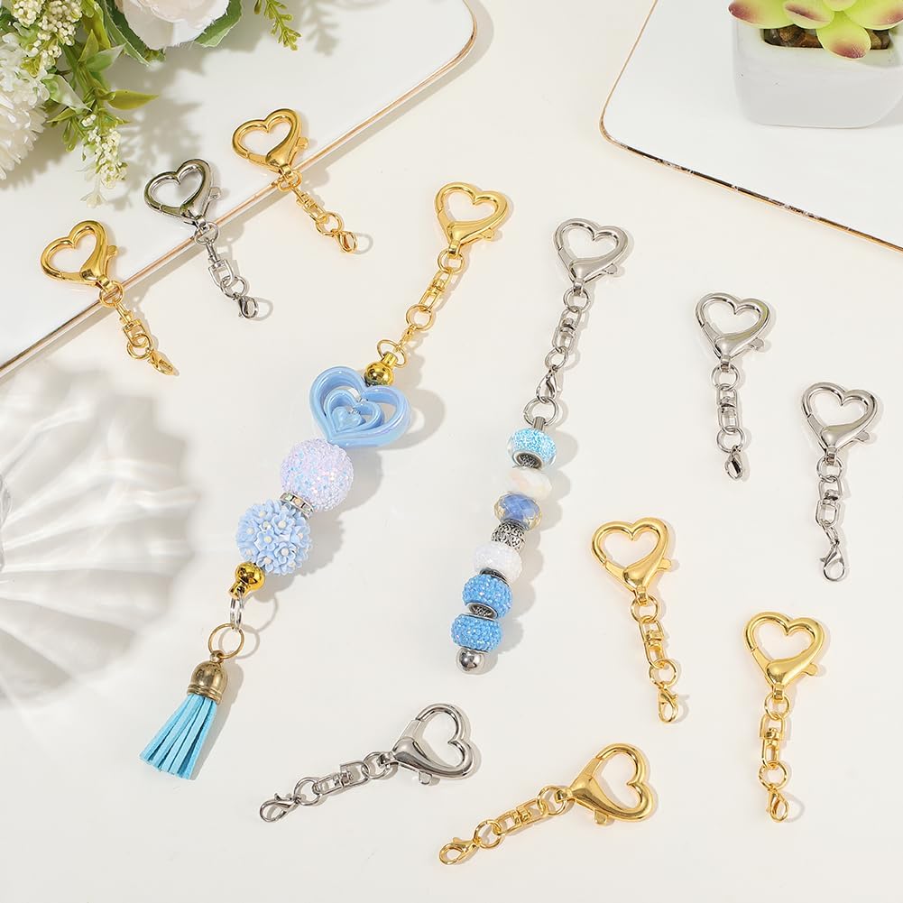 5/15/30Pcs Heart Shaped Swivel - Body Jewelry Diy review and price