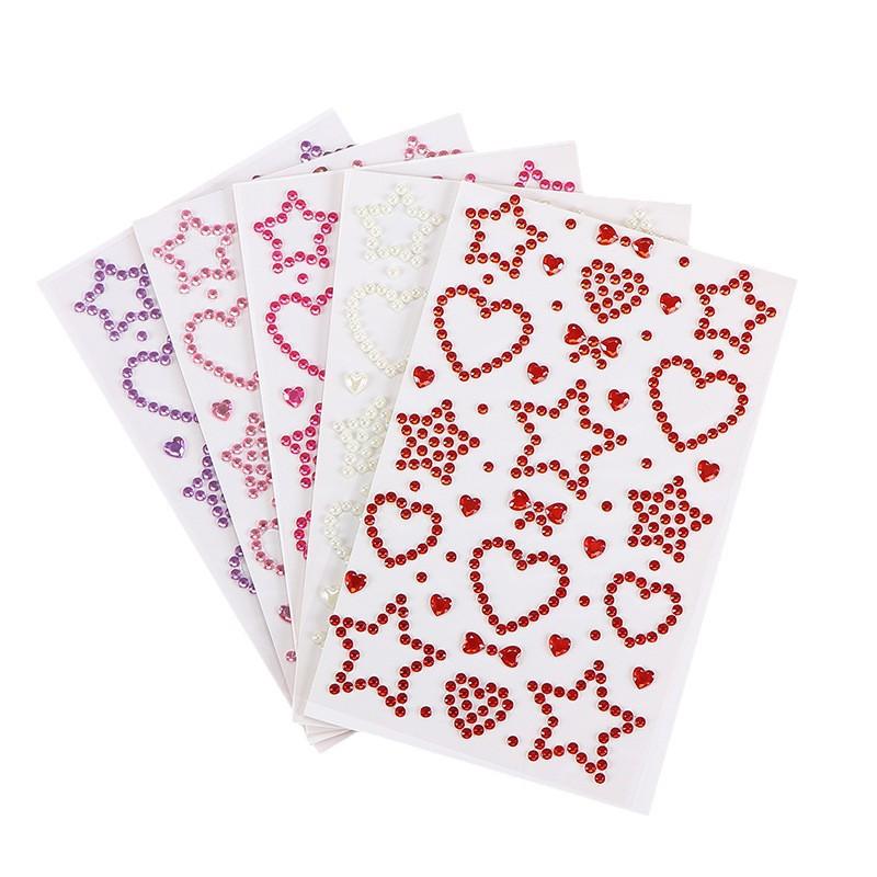 1 Sheet Colorful Self Adhesive - Body Jewelry Stickers review and price