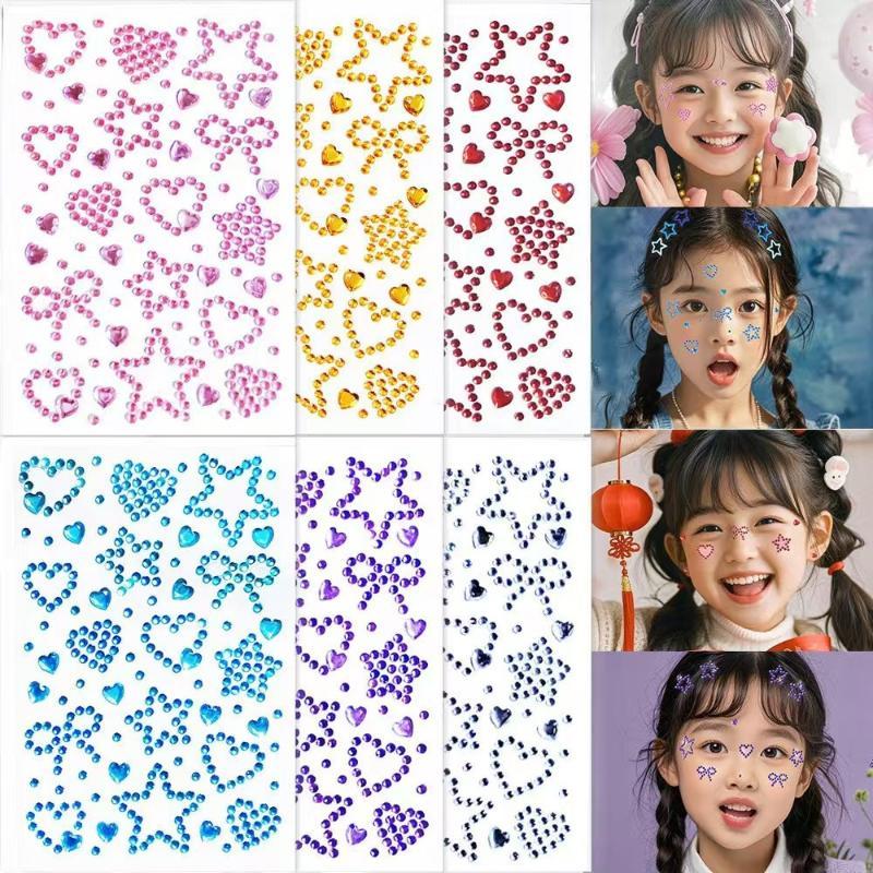 1 Sheet Colorful Self Adhesive - Body Jewelry Stickers review and price