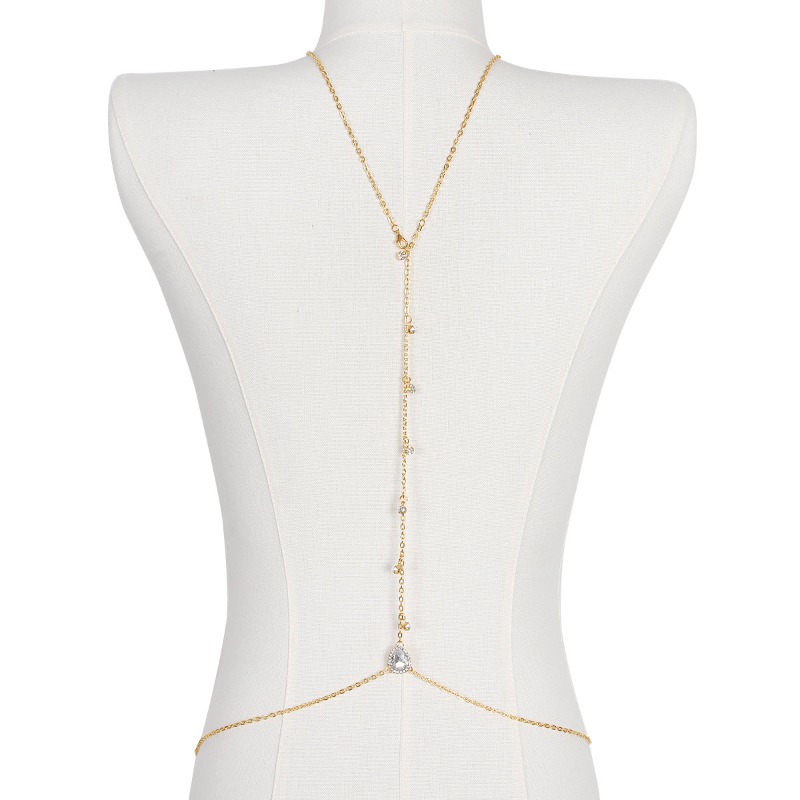 Bride Backless Rhinestone Wate - Body Jewelry Chest review and price