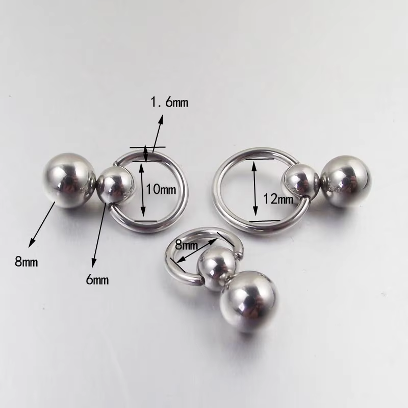 1Pcs Stainless Steel Double Ba - Nipple Bar Curved review and price