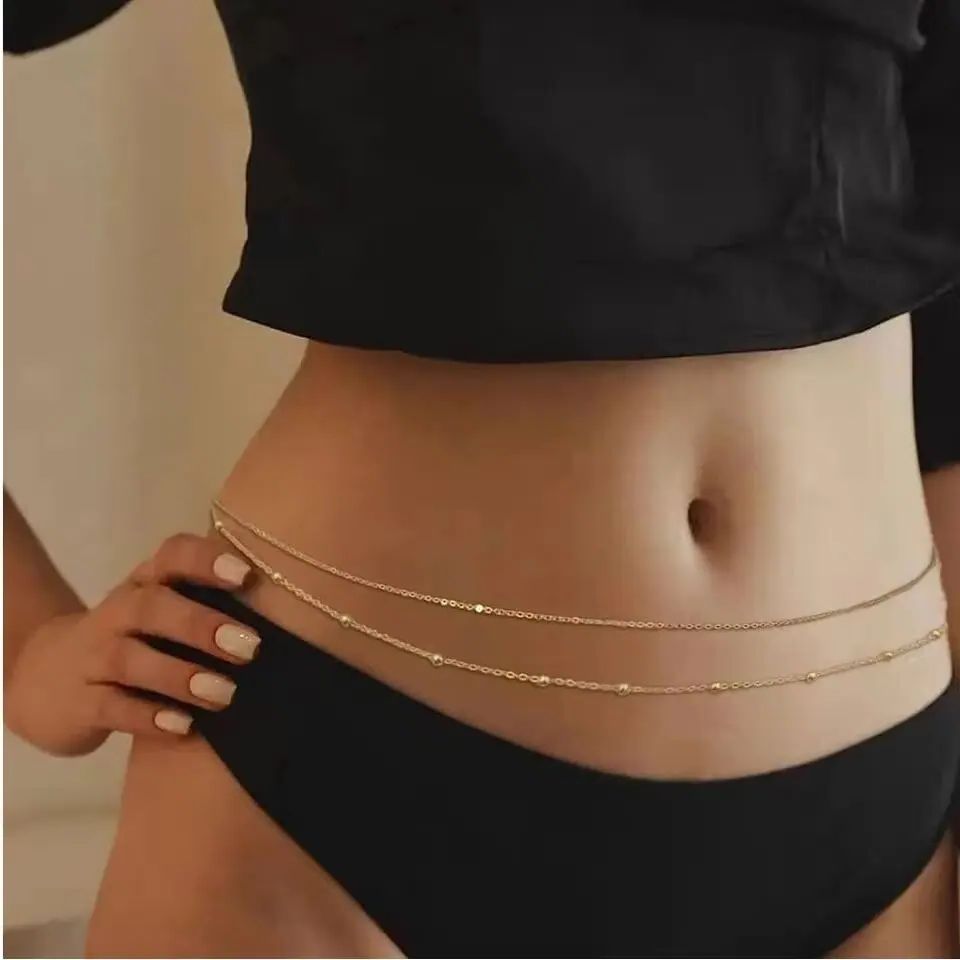 HipHop Double Layers Belly Cha - Body Jewelry Chest review and price