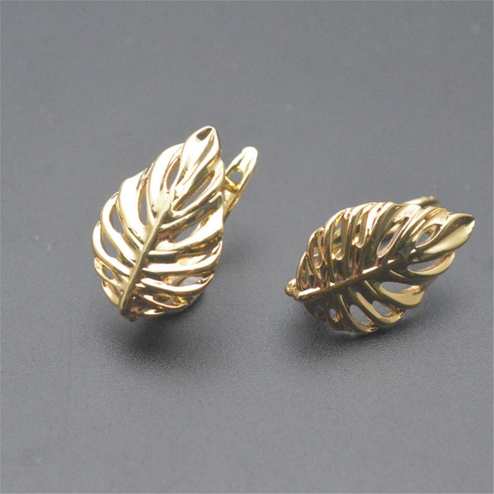 1/2Pcs 18K Gold Plated Brass L - Body Jewelry Diy review and price