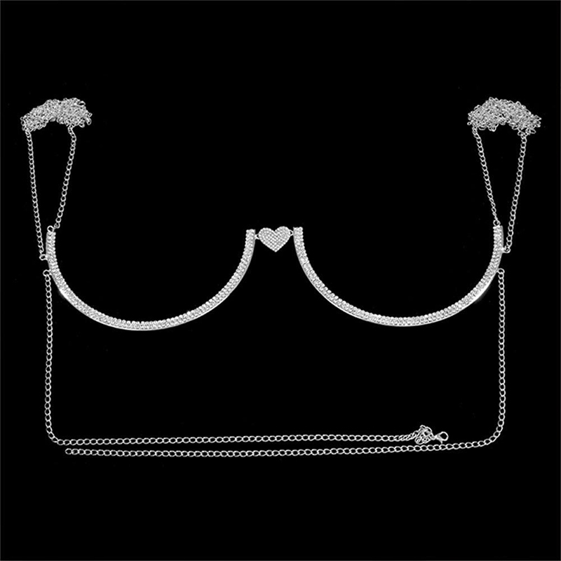 Stonefans Heart Rhinestone Che - Body Jewelry Chest review and price