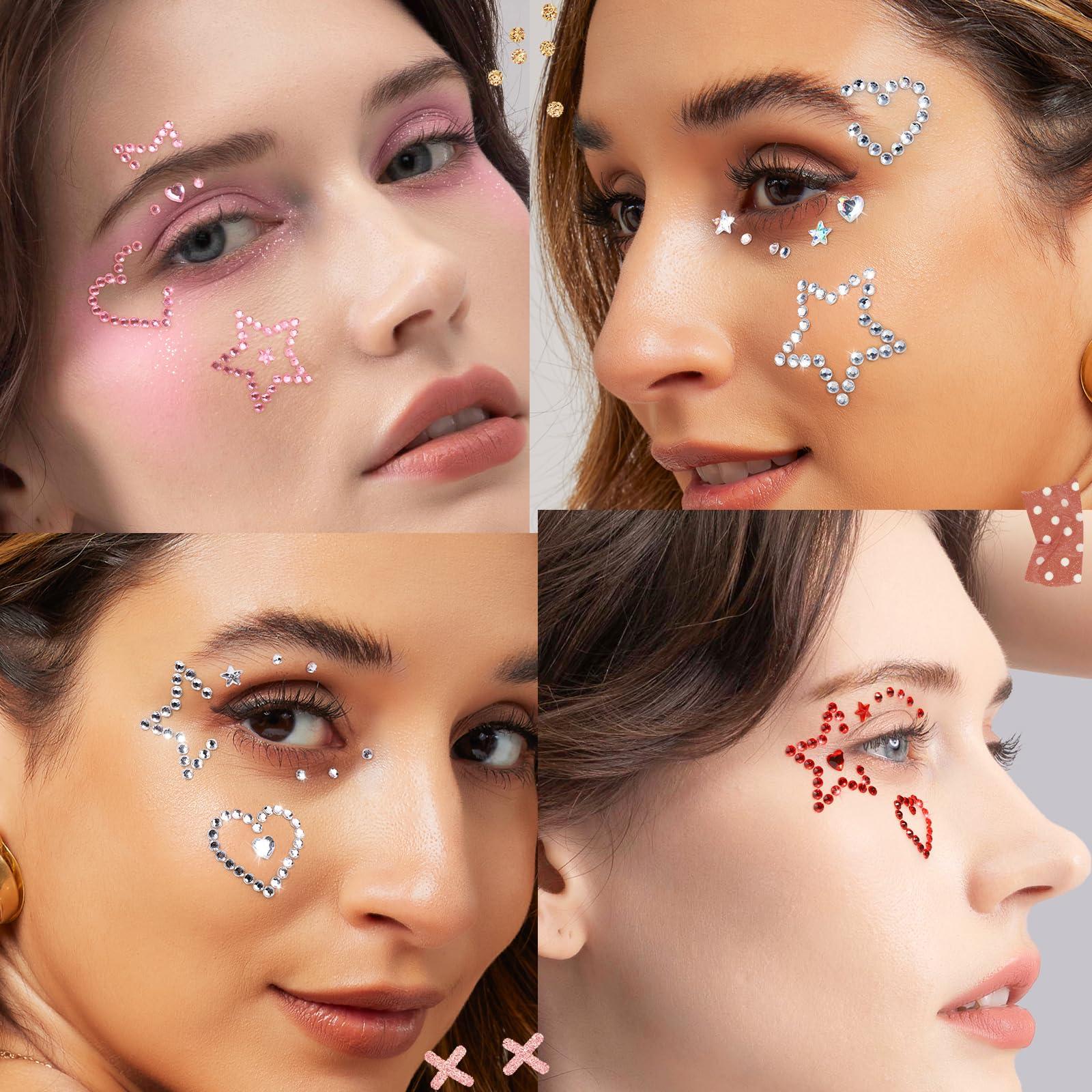 Face Gems Face Rhinestones Sta - Body Jewelry Stickers review and price